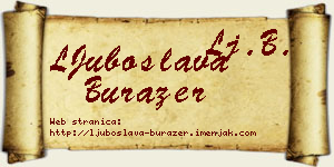 LJuboslava Burazer vizit kartica